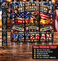 Veteran Tumbler Wrap PNG, Patriotic Military Memorial, American Flag Soldier Design, 20oz Skinny Tumbler Sublimation, Digital Download