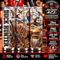 Duck Hunting Tumbler Wrap PNG, Bird Hunter  Tumbler Design, Mallard Duck Hunting, Hunting Dog, Rustic Sublimation Download