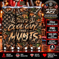 Just a Cool Guy That Hunts 20oz Tumbler Wrap PNG, Camo Hunting American Flag Sublimation Design, Deer Hunter Digital Download