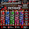 Fuck Around Find Out Tumbler Wrap Bundle | 5 Color Designs | 20oz Skinny Sublimation PNG | Funny Sarcastic Digital Download