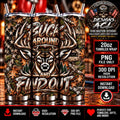 Buck Around and Find Out Tumbler Wrap PNG, Deer Hunting 20oz Skinny Sublimation Design, Rustic Camo American Flag Digital Download